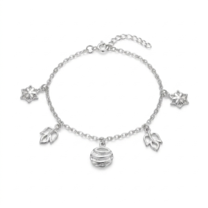 Star Leaf Bracelet, Bracelets in 925 sterling silver, studio shot
