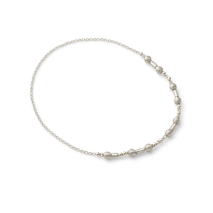 Bead Line Necklace, Necklaces in 925 sterling silver, studio shot