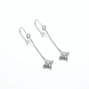 CLV-ER-001 sterling silver jewellery, studio shot