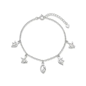 Tulip Charm Bracelet, Bracelets in 925 sterling silver, studio shot