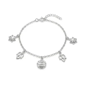 Star Leaf Bracelet, Bracelets in 925 sterling silver, studio shot