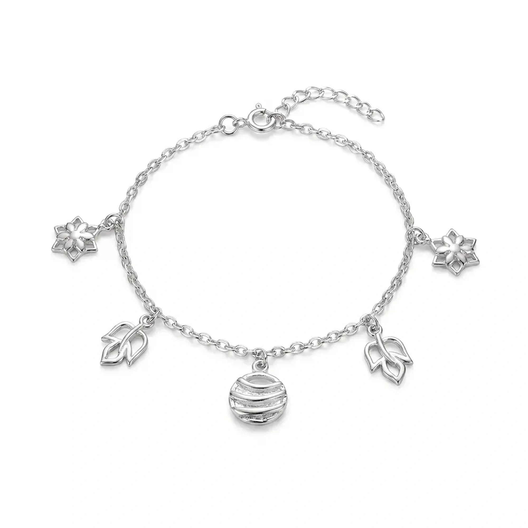 Star Leaf Bracelet, Bracelets in 925 sterling silver, studio shot