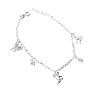 Animal Charm Bracelet, bracelet in 925 sterling silver