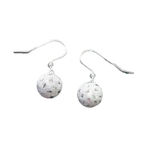 Star Dust Ball Drop Earrings, earring in 925 sterling silver