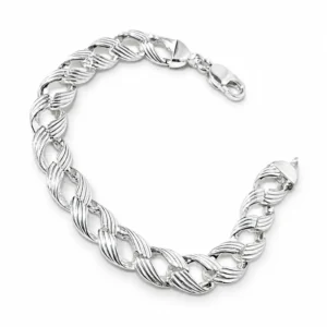 Twist Link Bracelet, bracelet in 925 sterling silver