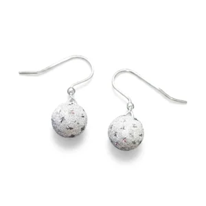 Star Dust Ball Drop Earrings, earring in 925 sterling silver